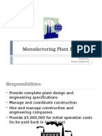 Manufacturing Plant Proposal: Prepared by Tounger Engineering