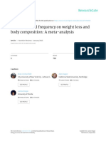 Effects of Meal Frequency On Weight Loss and Body Composition: A Meta-Analysis