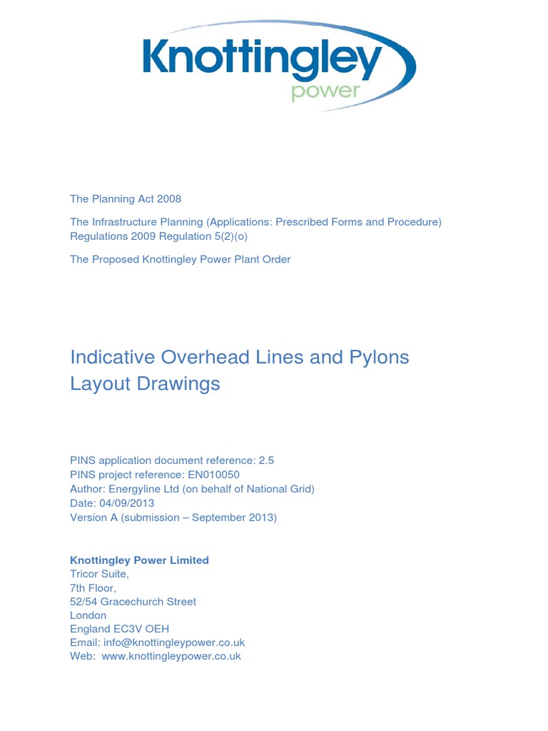 Overhead Lines and Pylons Drawing | PDF | Science & Mathematics ...