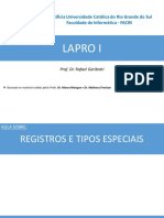 Registros, tipos especiais e estruturas aninhadas em C