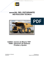 Manual Camion Minero 793f Caterpillar Operacion Sistemas Monitoreo Motor Tren Potencia Direccion Pruebas Ferreyros PDF