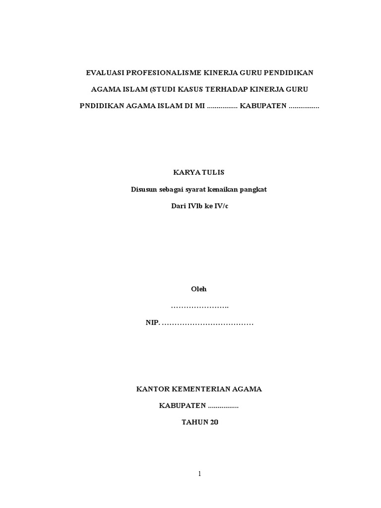 Contoh Makalah Agama Islam Contoh Makalah