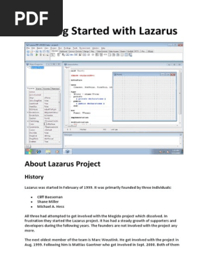 Getting Started With Lazarus Software Software Development