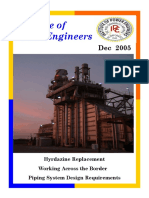 Hyrdazine Replacement Working Across The Border Piping System Design Requirements