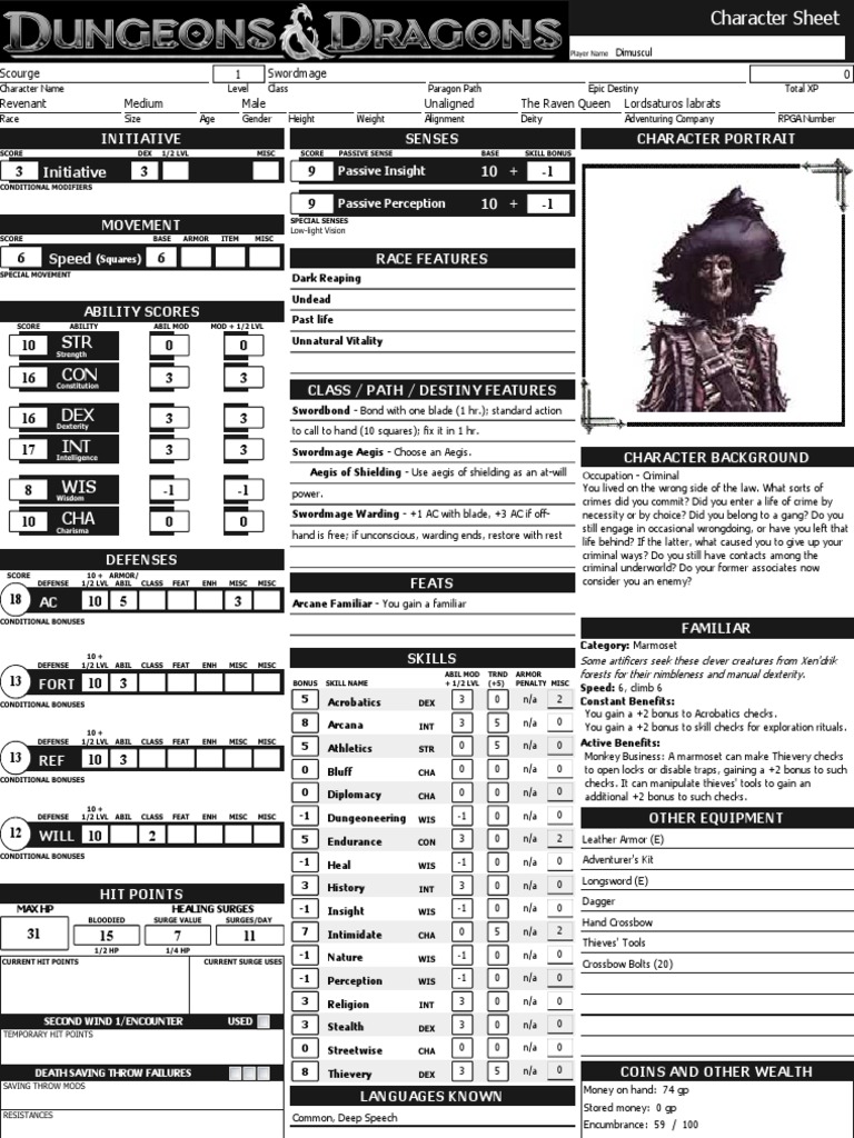 STR CON DEX INT WIS CHA: Passive Insight Passive Perception | PDF ...