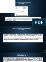 Concentraciones en Quilibrio Quimica Ii