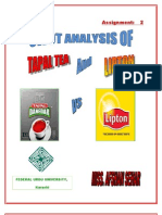 Swot Analysis B/W Lipton and Tapal