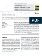 European-A-2015-Comparison of Two Models For Anisotropic Hardening and Yield Surface PDF