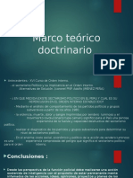 Marco Teórico Doctrinario - PPTX Trabajo Diapositivas de Cerron