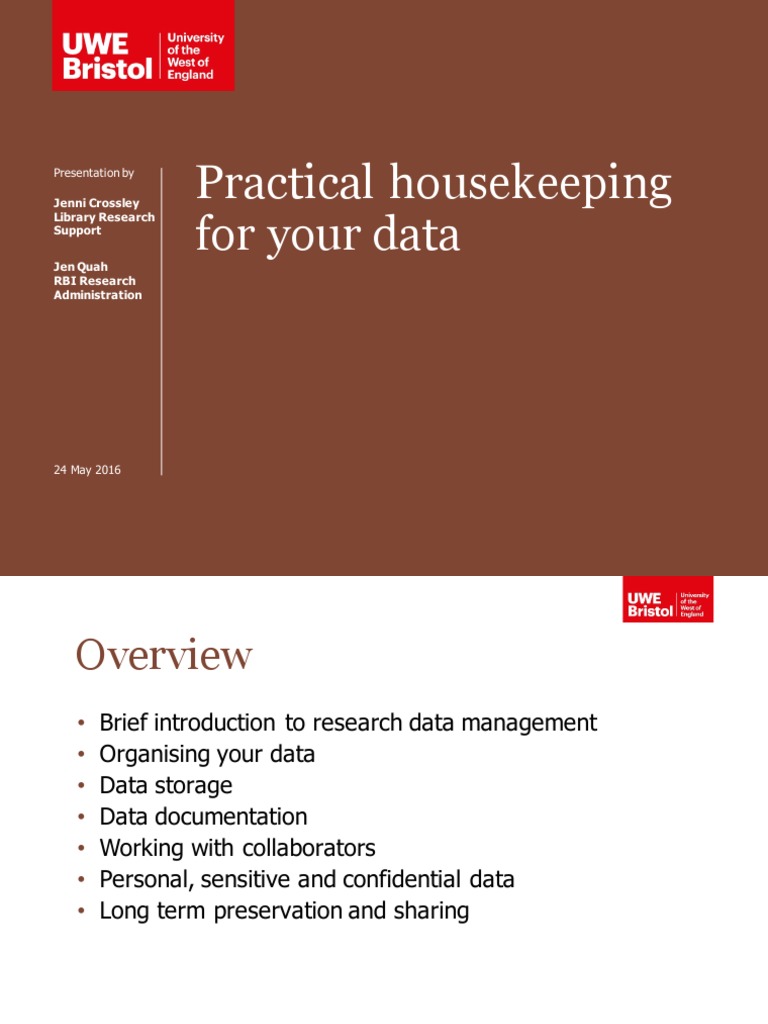 Practical Housekeeping for Your Data Version Control File Format
