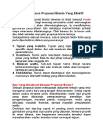 Strategi Menyusun Proposal Bisnis Yang Efektif