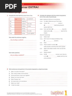 Grammar-EXTRA Inspired 1 Unit 4 Present Progressive PDF