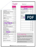 Weekly Cleaning Checklist