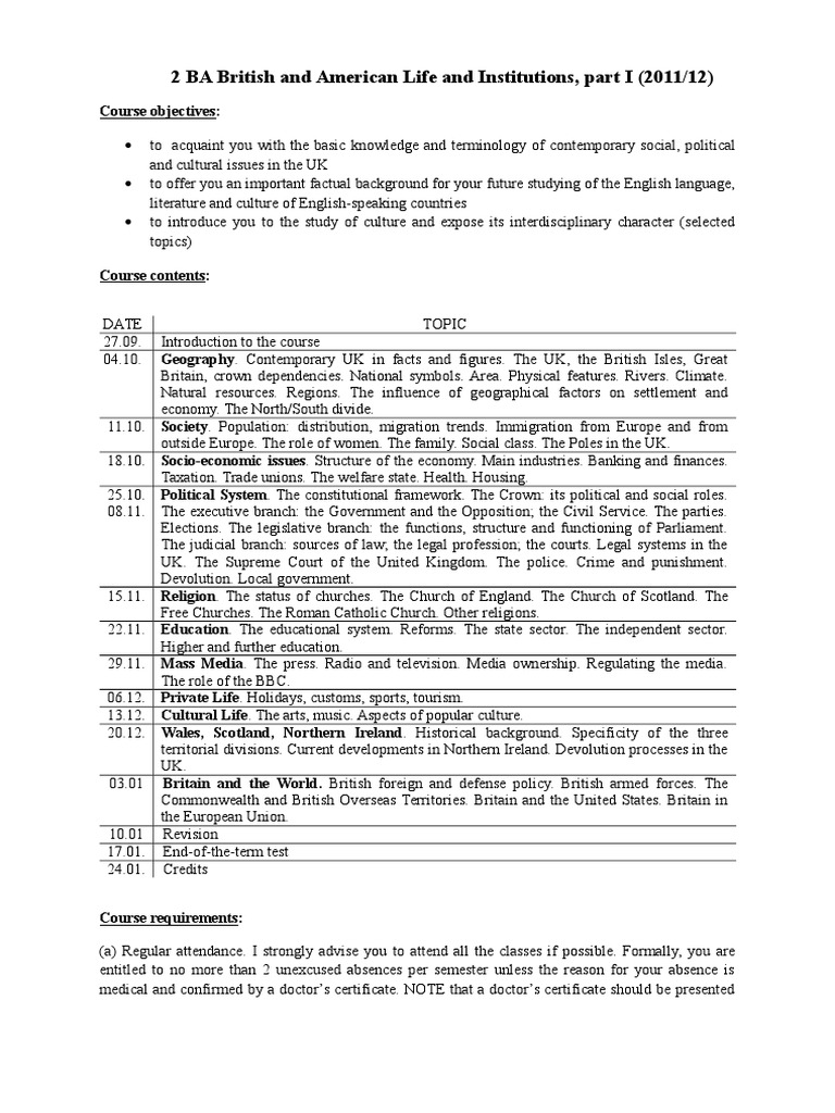 Understanding British Life and Culture | PDF | United Kingdom | Quiz