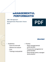 Managementul Performantei