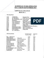 Ashville College Bus Routes 2012