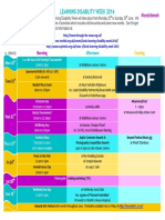 Learning Disability Week 2016 Timetable - 19 04 2016