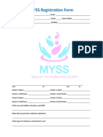 Registration Form - Myss