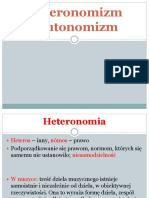 Heteronomizm I Autonomizm