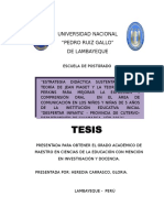 Tesis de Educacion Inicial - Aprendizaje en Niños Edad Pre Escolar