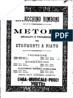 Método metodoPara Trombone, Bombardino e Flicorno Basso - G. Bimboni