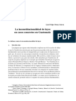 Ensayo Inconstitucionalidad en Guatemala