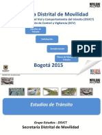 Estudios de tránsito, señalización y planes de manejo de tránsito en Bogotá
