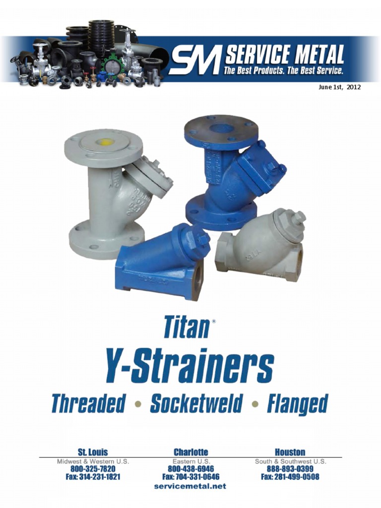 TitanYStrainers2015.pdf Building Materials Mechanical Engineering