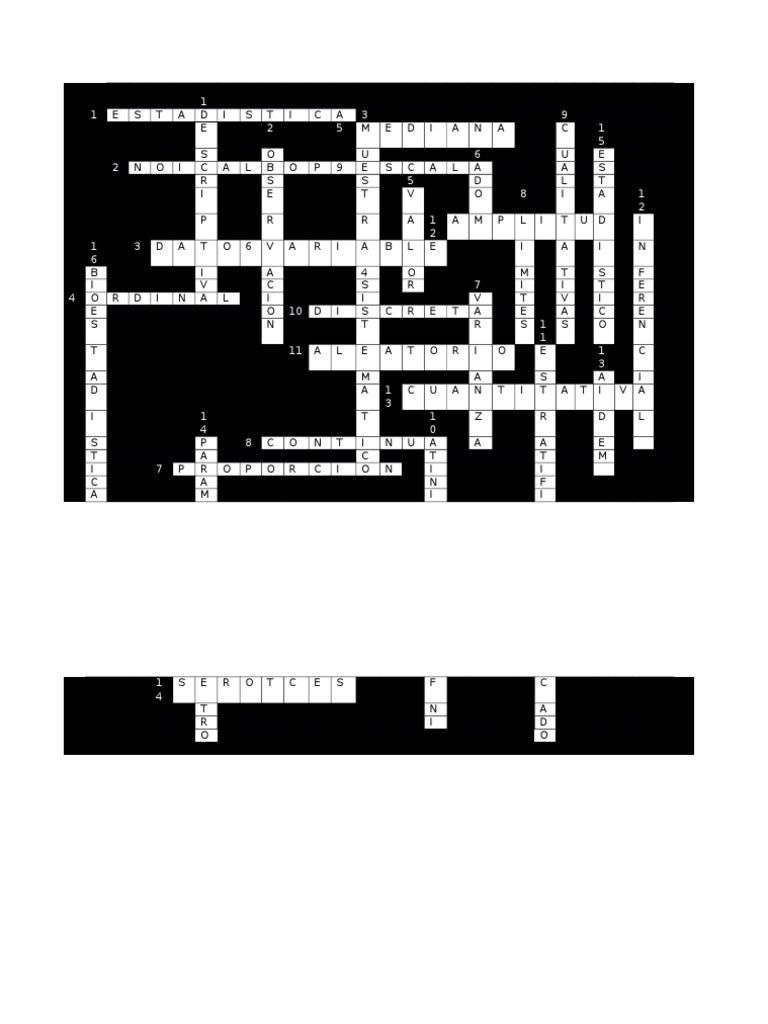 Cruci Grama PDF Muestreo (Estadísticas) Dispersión estadística