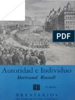 Bertrand Russell - Autoridad e Individuo