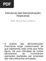 Estruturas Das Demonstrações Financeiras - Novo Slide