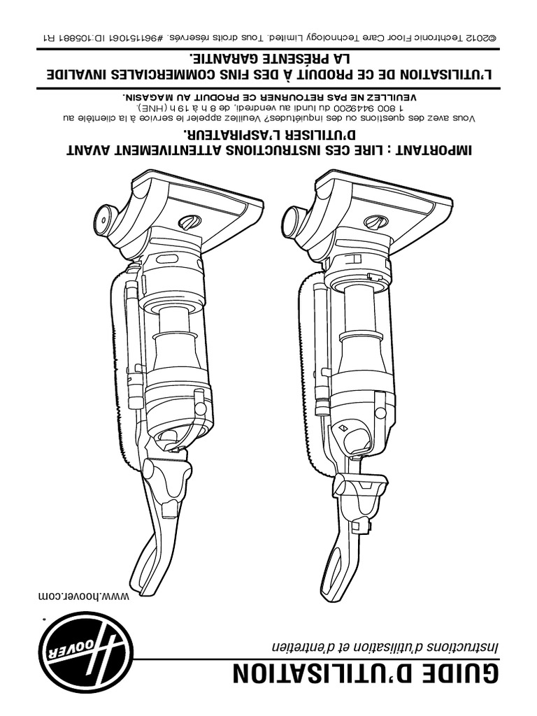 Hoover Windtunnel 2 Bagless UH70820 User Manual | Vacuum Cleaner