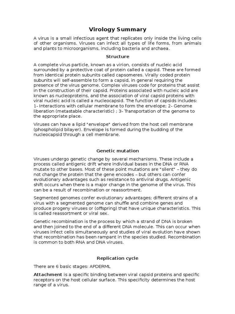 Characteristics of Viruses Explained | PDF | Virus | Rna