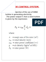 The Main Objective of the Use of WIND Turbine is Generating Electricity