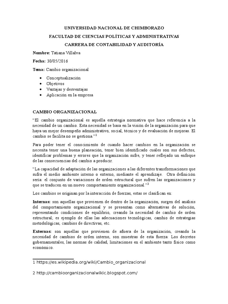 Estrategias de Cambio Organizacional | PDF | Gestión del cambio ...