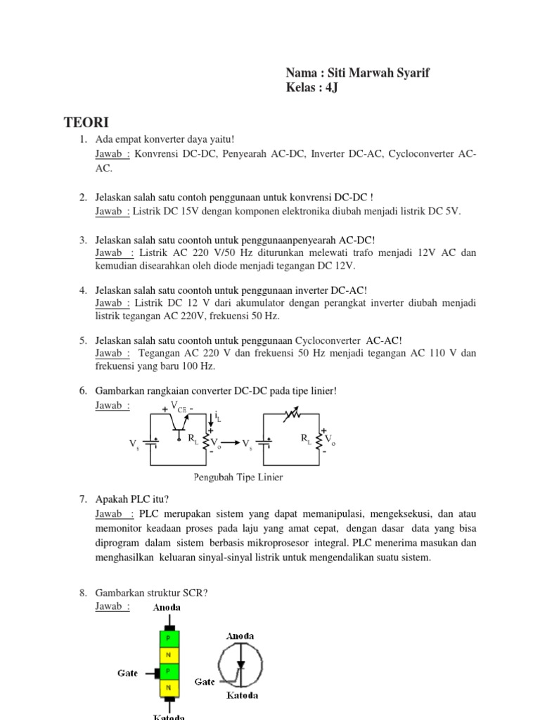 Elektronika Daya Soal Dan Jawaban