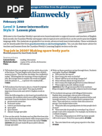 Download Lower intermediate lesson plan February by The Guardian SN31553384 doc pdf