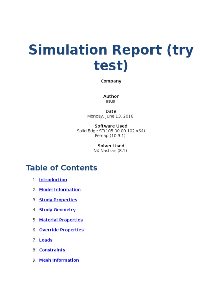 Engineering Simulation Summary | PDF | Euclidean Vector | Mechanics