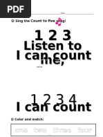 I Can Count to FIVE Song