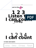 I Can Count To FIVE Song