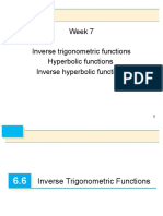 Calculus - Hyperbolic Trigonometric