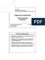 Triggering of Liquefaction Recurring Questions 10-Boulanger