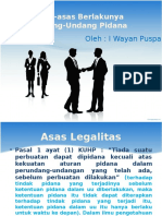 Asas-Asas Berlakunya Undang-Undang Pidana