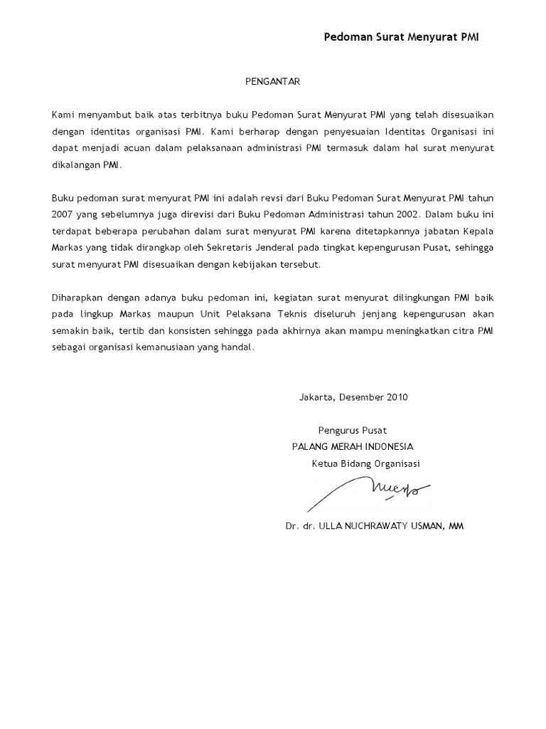 Pedoman Surat Menyurat