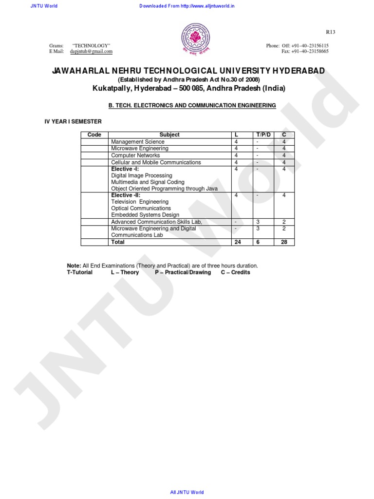 4 1 ECE R13 Syllabus PDF
