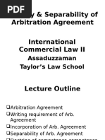 Topic 4 Lecture 1 Arb. Agreement Separability