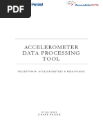 Accelerometer Data Processing Tool - Matlab Gui