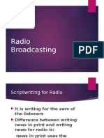 Scriptwriting Tips for Radio Broadcasts