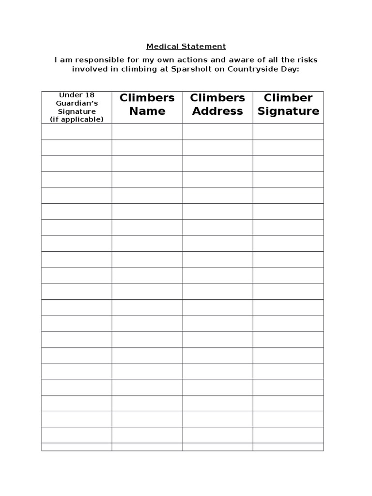 Medical Statement | PDF