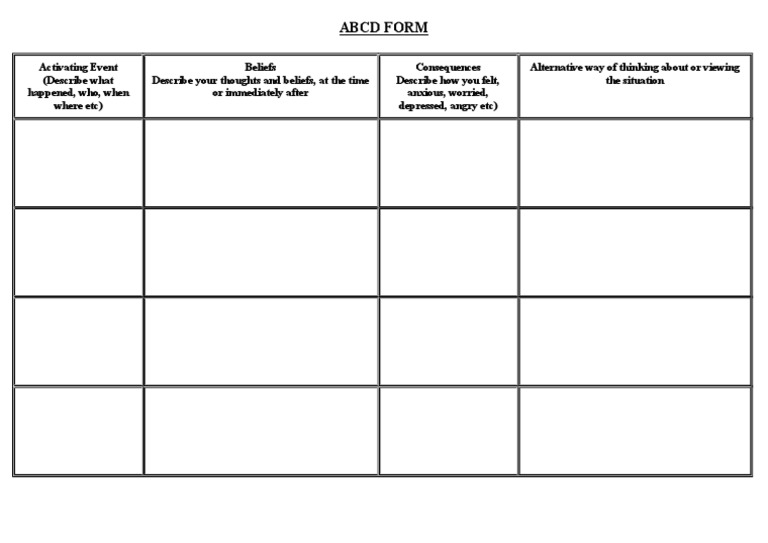 Abcd Blank | PDF